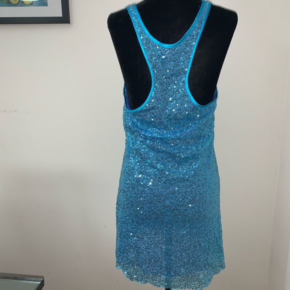 Victoria’s Secret Blue Sequin Tank Dress - Picture 3 of 8